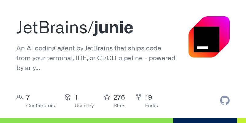 GitHub - JetBrains/junie: An AI coding agent by JetBrains that ships code from your terminal, IDE, or CI/CD pipeline - powered…