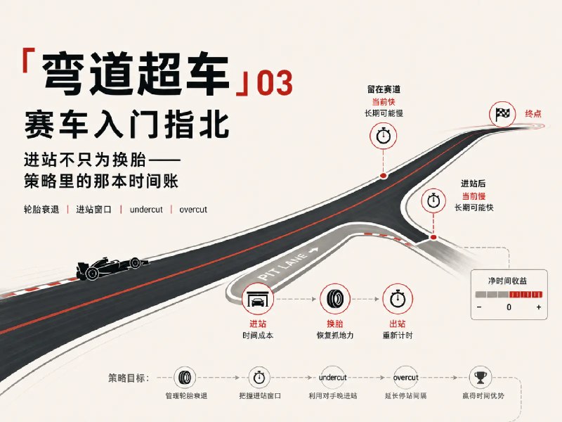「弯道超车」赛车入门指北 03：进站不只为换胎，策略里的那本时间账 - 少数派
