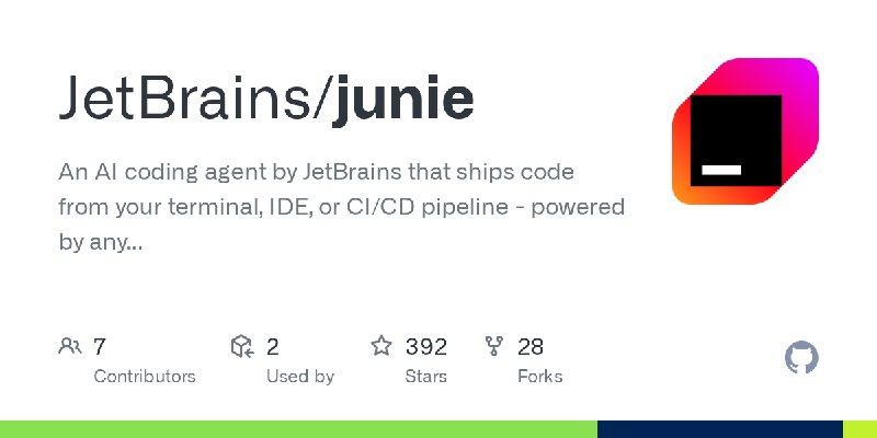 GitHub - JetBrains/junie: An AI coding agent by JetBrains that ships code from your terminal, IDE, or CI/CD pipeline - powered…