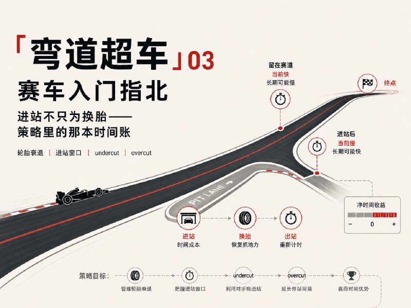 「弯道超车」赛车入门指北 03：进站不只为换胎，策略里的那本时间账 - 少数派