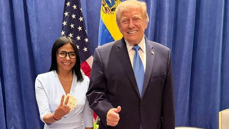 The love-in between Donald Trump and Delcy Rodríguez