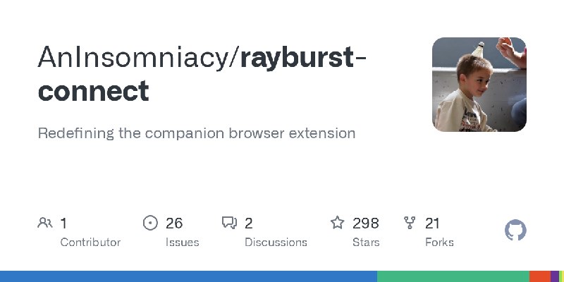 GitHub - AnInsomniacy/rayburst-connect: Redefining the companion browser extension