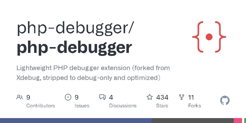GitHub - php-debugger/php-debugger: Lightweight PHP debugger extension (forked from Xdebug, stripped to debug-only and optimized)