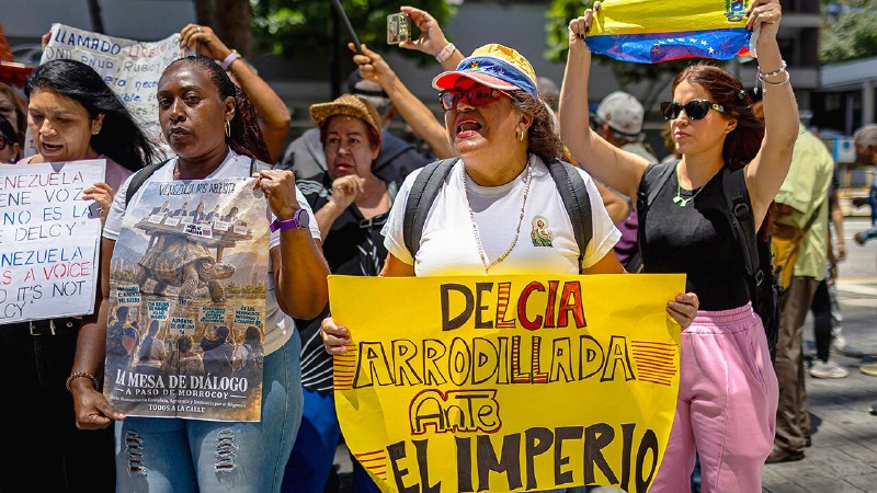 The love-in between Donald Trump and Delcy Rodríguez