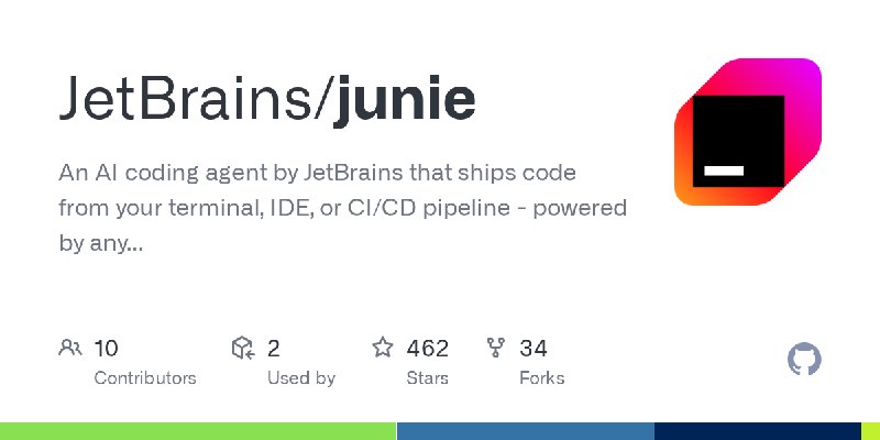 GitHub - JetBrains/junie: An AI coding agent by JetBrains that ships code from your terminal, IDE, or CI/CD pipeline - powered…