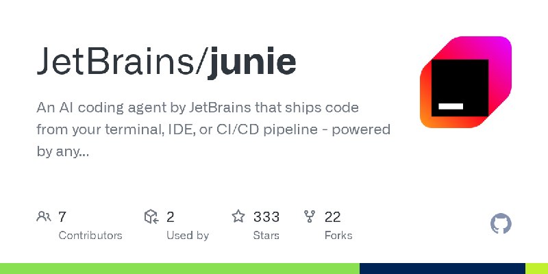 GitHub - JetBrains/junie: An AI coding agent by JetBrains that ships code from your terminal, IDE, or CI/CD pipeline - powered…