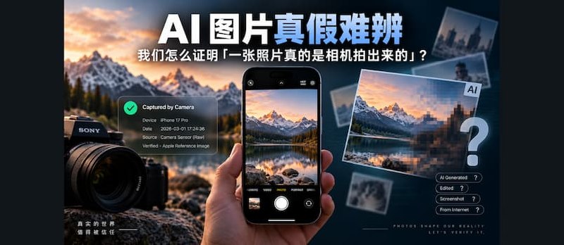 AI 图片真假难辨，我们怎么证明「一张照片真的是相机拍出来的」？ - 小众软件