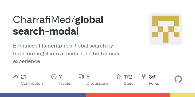 GitHub - CharrafiMed/global-search-modal: Enhances filamentphp's global search by transforming it into a modal for a better user…