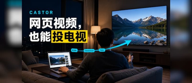 让网页视频也能投到电视上播放：Castor - 小众软件