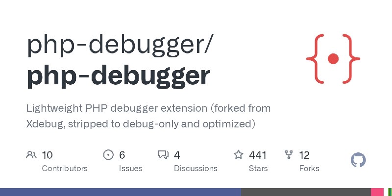 GitHub - php-debugger/php-debugger: Lightweight PHP debugger extension (forked from Xdebug, stripped to debug-only and optimized)