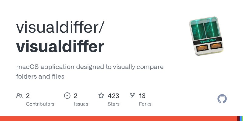 GitHub - visualdiffer/visualdiffer: macOS application designed to visually compare folders and files