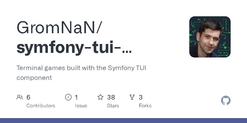 GitHub - GromNaN/symfony-tui-games: Terminal games built with the Symfony TUI component