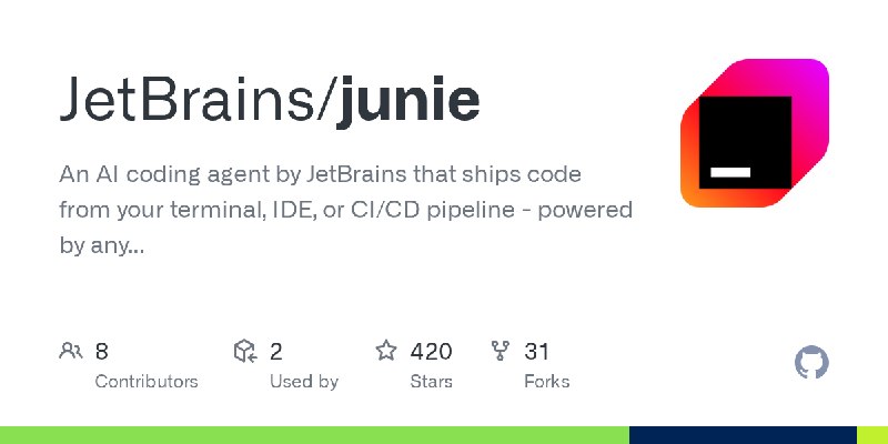 GitHub - JetBrains/junie: An AI coding agent by JetBrains that ships code from your terminal, IDE, or CI/CD pipeline - powered…