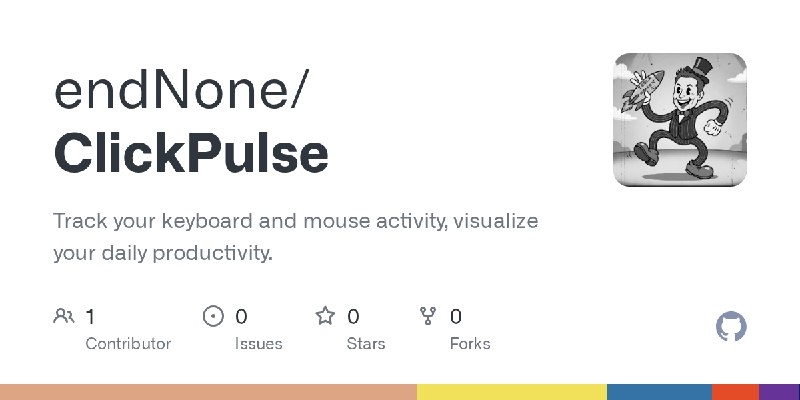 GitHub - endNone/ClickPulse: Track your keyboard and mouse activity, visualize your daily productivity.